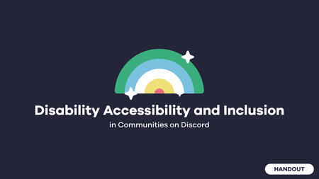 Banner for Disability Accessibility and Inclusion in Communities on Discord