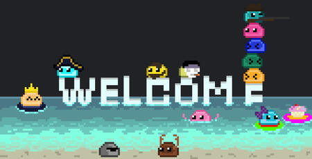 Banner for the Dungeon Slimes Discord Community